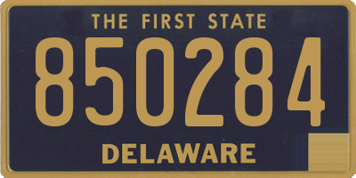 DE license plate 850284