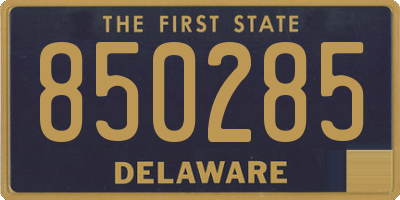 DE license plate 850285