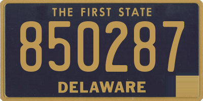 DE license plate 850287