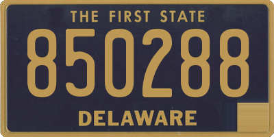 DE license plate 850288