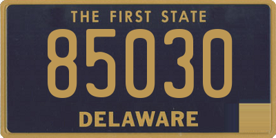 DE license plate 85030