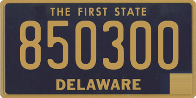 DE license plate 850300