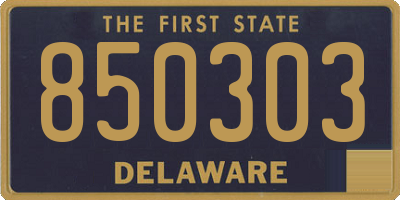 DE license plate 850303