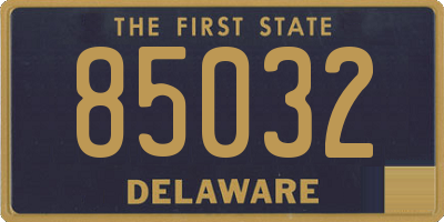 DE license plate 85032