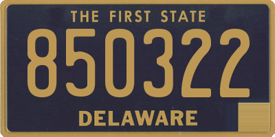 DE license plate 850322
