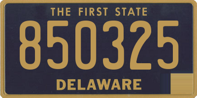DE license plate 850325