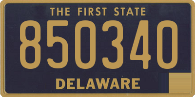 DE license plate 850340