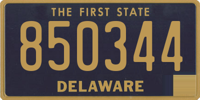 DE license plate 850344