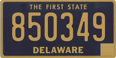 DE license plate 850349