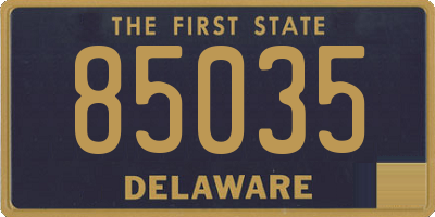 DE license plate 85035