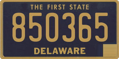 DE license plate 850365
