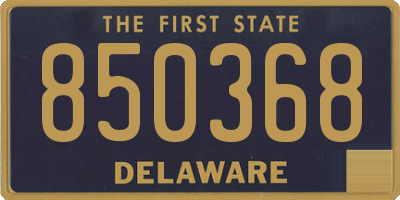 DE license plate 850368