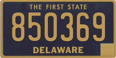 DE license plate 850369