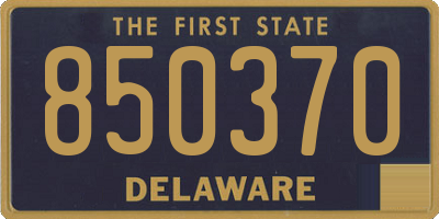 DE license plate 850370