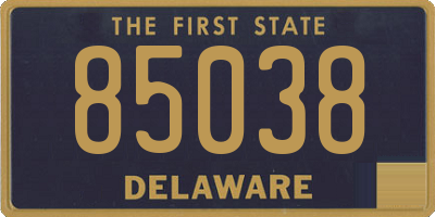 DE license plate 85038