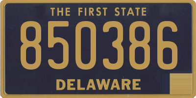 DE license plate 850386