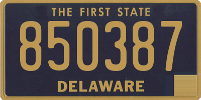 DE license plate 850387