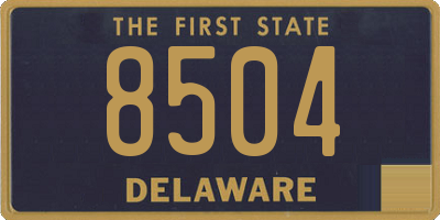 DE license plate 8504