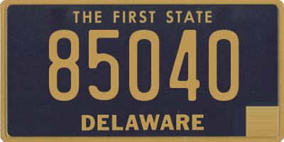 DE license plate 85040