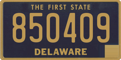 DE license plate 850409