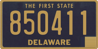 DE license plate 850411