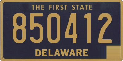 DE license plate 850412