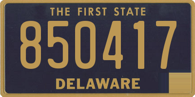 DE license plate 850417