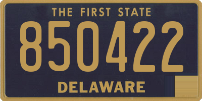 DE license plate 850422