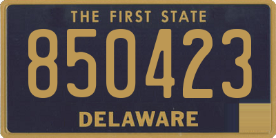 DE license plate 850423