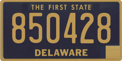 DE license plate 850428