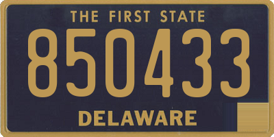 DE license plate 850433