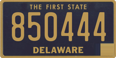 DE license plate 850444
