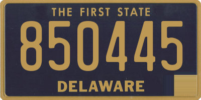 DE license plate 850445
