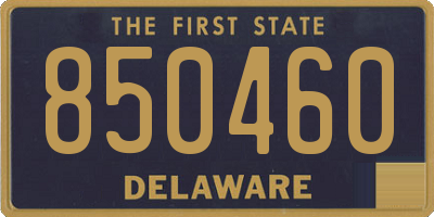 DE license plate 850460