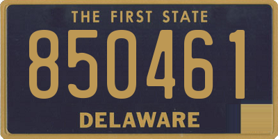 DE license plate 850461