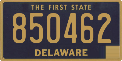 DE license plate 850462