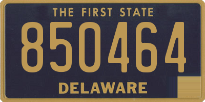 DE license plate 850464