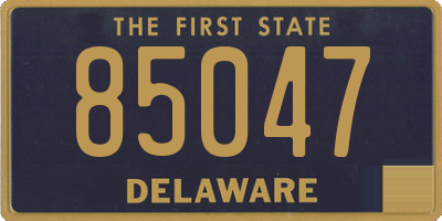 DE license plate 85047