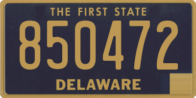 DE license plate 850472