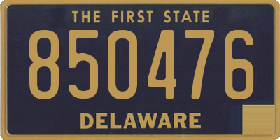 DE license plate 850476