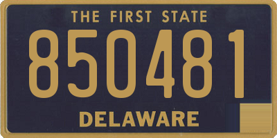 DE license plate 850481