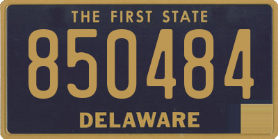 DE license plate 850484