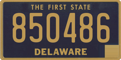 DE license plate 850486