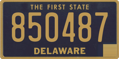 DE license plate 850487