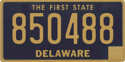 DE license plate 850488