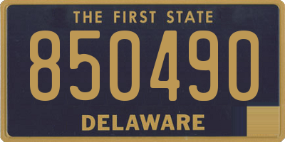 DE license plate 850490