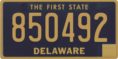 DE license plate 850492