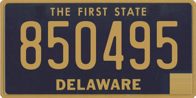 DE license plate 850495