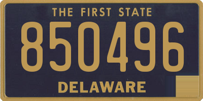 DE license plate 850496