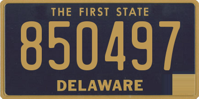 DE license plate 850497